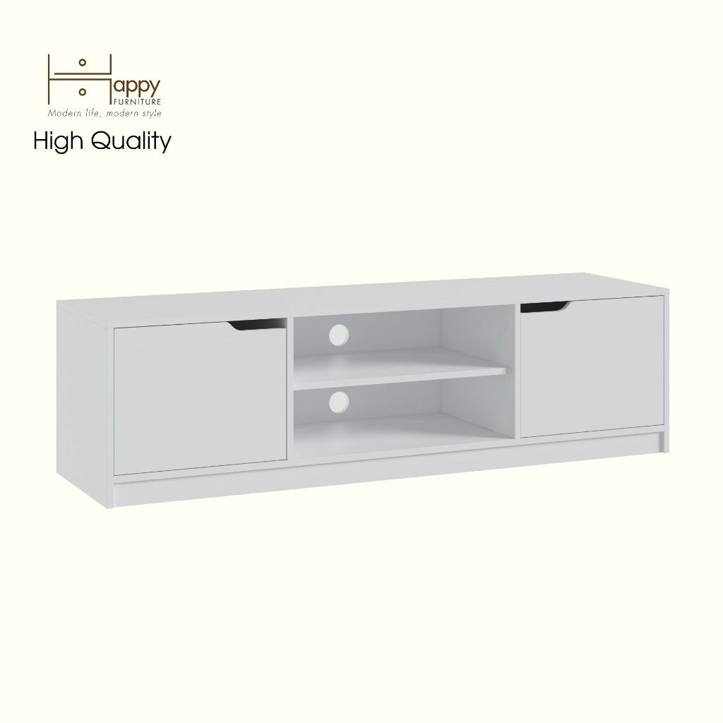 HAPPY FURNITURE , Kệ TV 2 cửa mở - ASO, KTV_091 , 160cm x 45cm x 45cm DxRxC