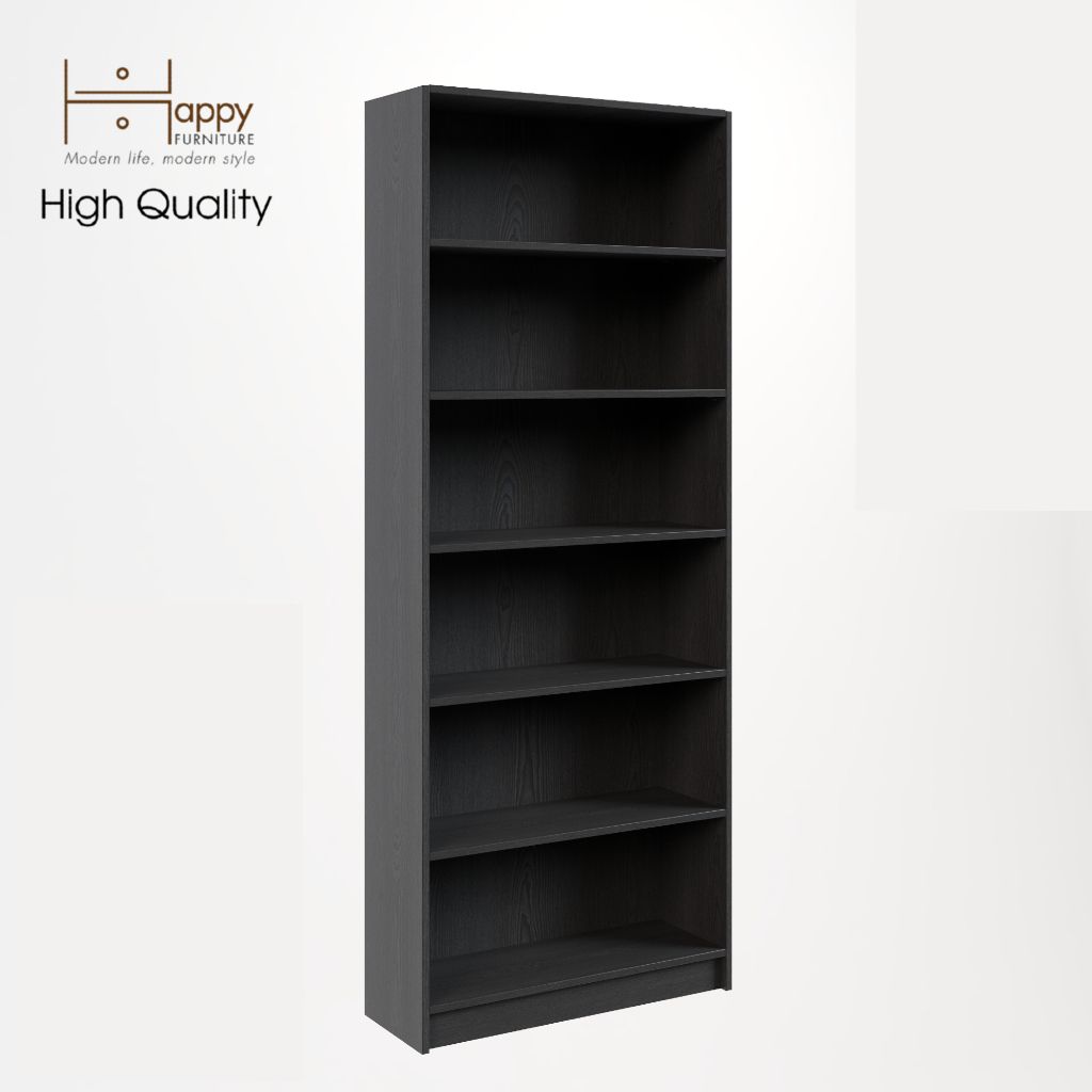 HAPPY FURNITURE , kệ sách 6 tầng - CATY , KSA_006 , 80cm x 28cm x 202cm