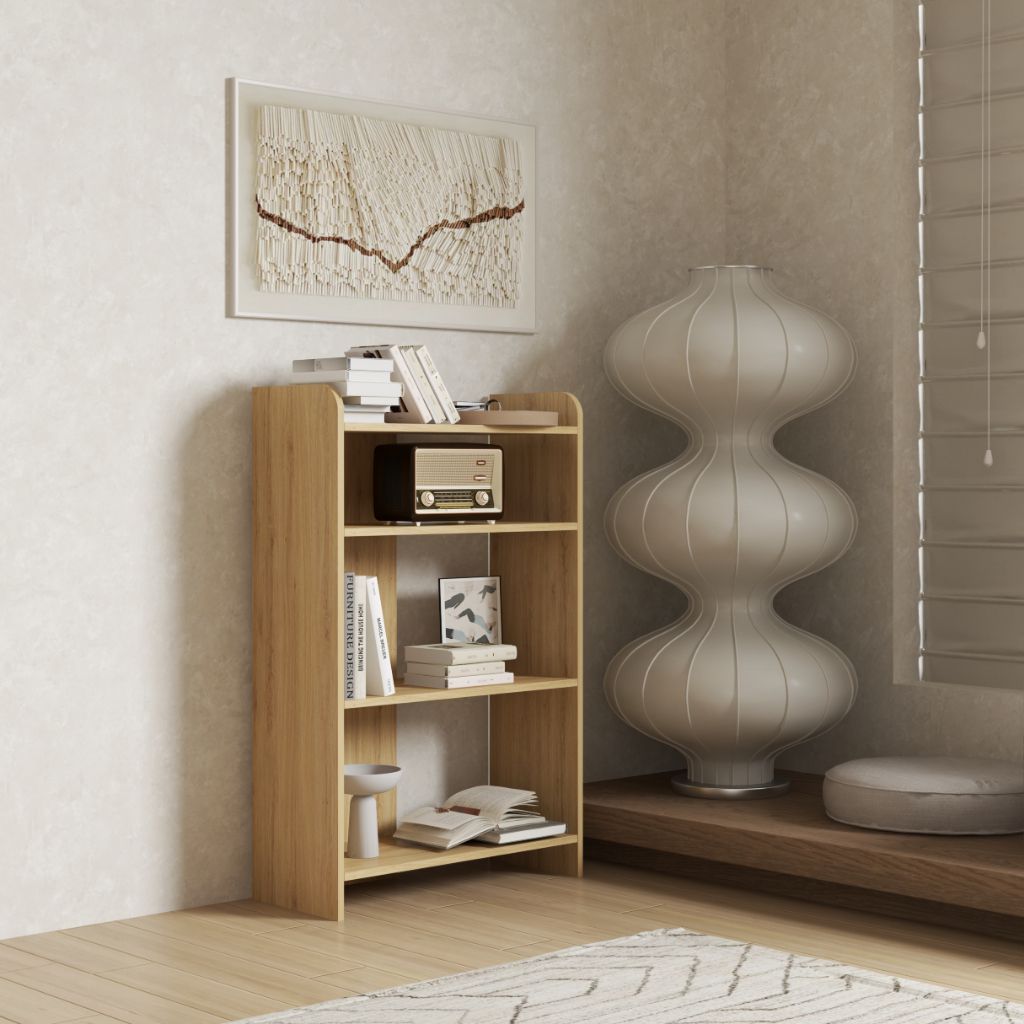 HAPPY FURNITURE , Kệ sách 4 tầng - CATY , KSA_031 , 70cm x 30cm x 110cm