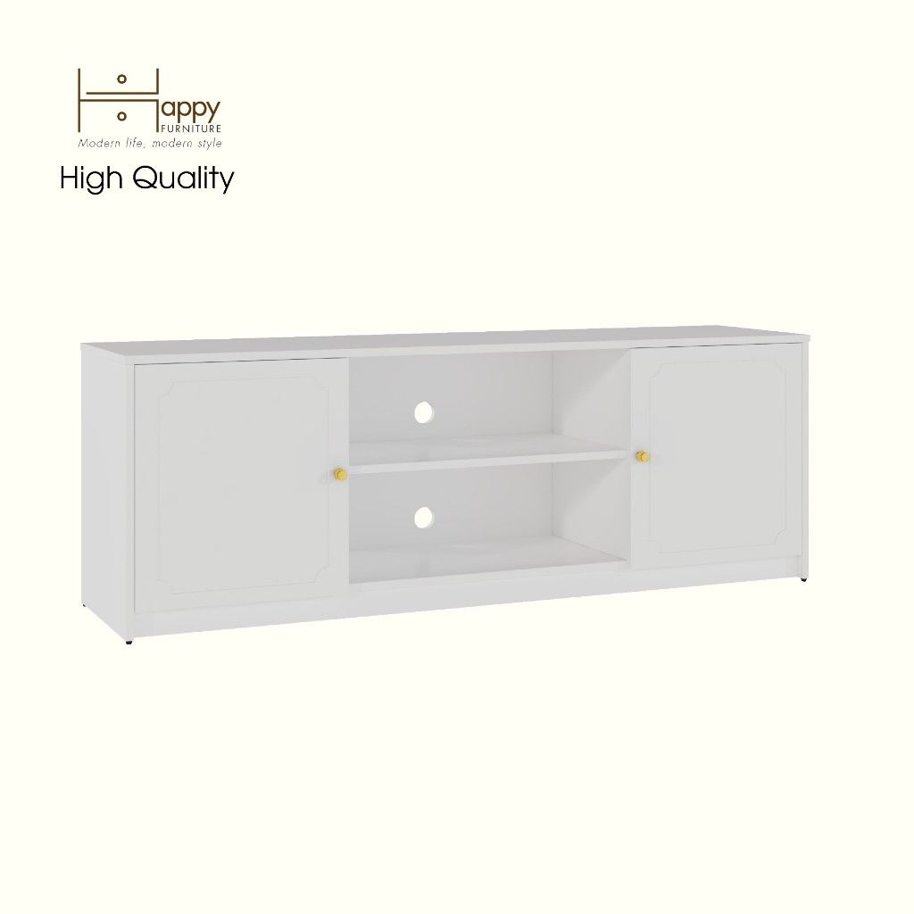 HAPPY FURNITURE , Kệ TV 2 cửa mở - NERIS , KTV_038 , 160cm x 40cm x 56cm