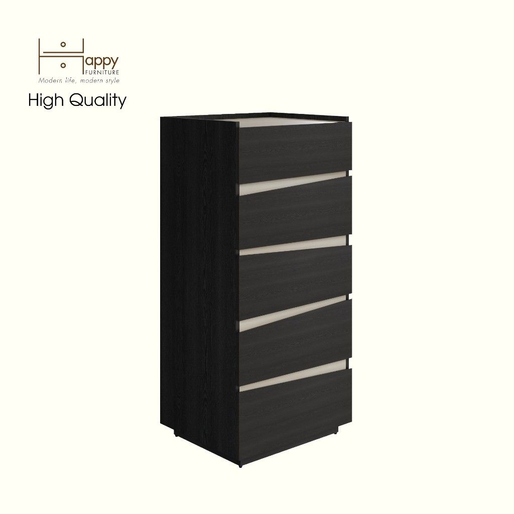 HAPPY FURNITURE , Tủ lưu trữ 5 ngăn kéo - VIGGO , THK_160 , 56cm x 45cm x 120cm
