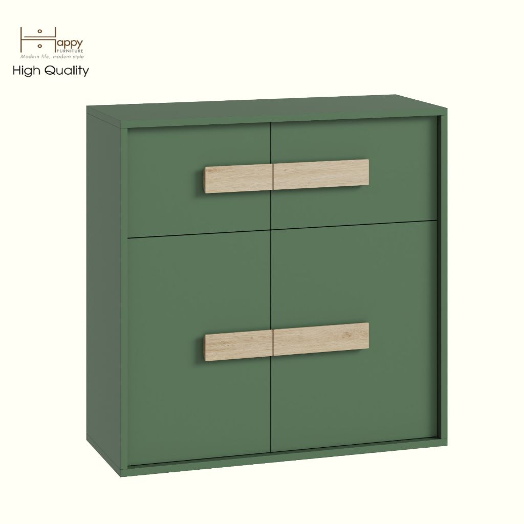 HAPPY FURNITURE , Tủ lưu trữ 4 cửa mở - SPACE, TCM_237 , 80cm x 32cm x 80cm DxRxC
