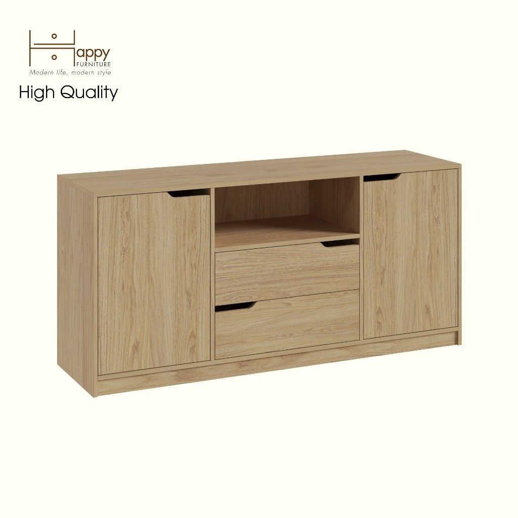 HAPPY FURNITURE , Tủ lưu trữ 4 ngăn kéo - ASO, TLT_058 , 160cm x 45cm x 75cm DxRxC