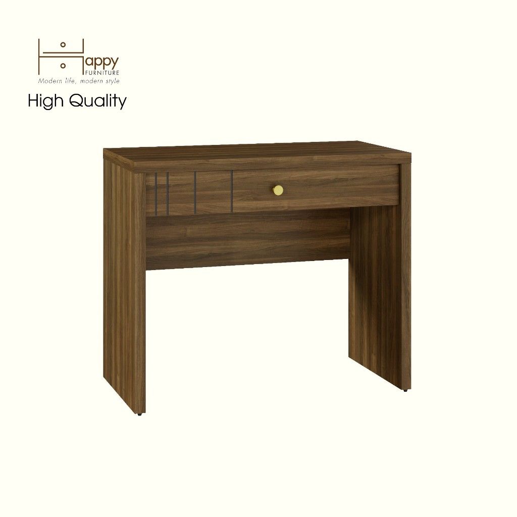 HAPPY FURNITURE , Bàn trang điểm 1 ngăn kéo - JOVIE , BAN_082 , 90cm x 45cm x 75cm