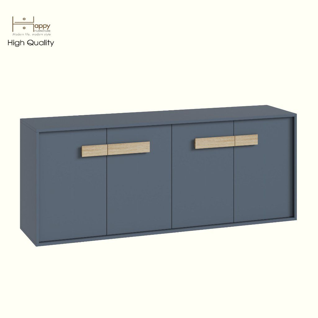 HAPPY FURNITURE , Tủ lưu trữ 4 cửa mở - SPACE, TCM_239 , 160cm x 40cm x 64cm DxRxC