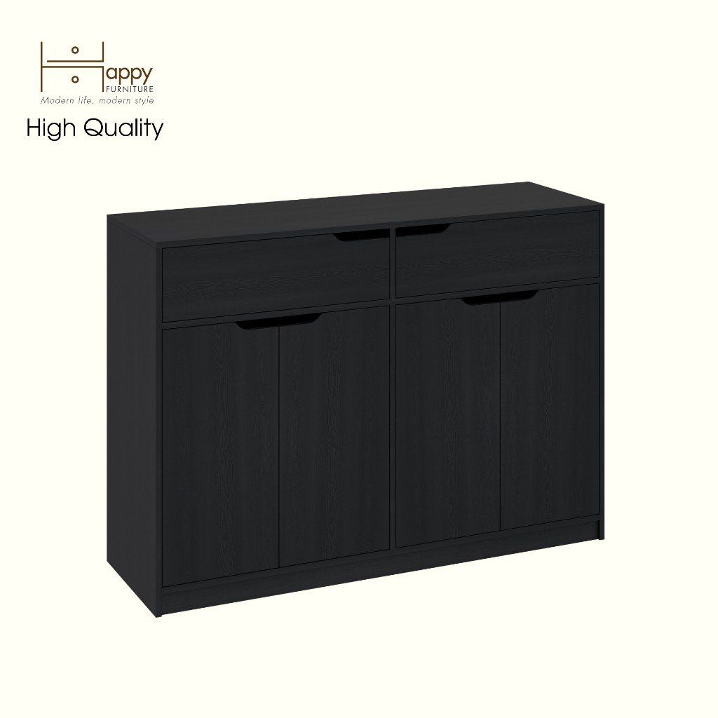HAPPY FURNITURE , Tủ lưu trữ 2 ngăn kéo 4 cửa mở - ASO, TLT_071 , 140cm x 45cm x 100cm DxRxC