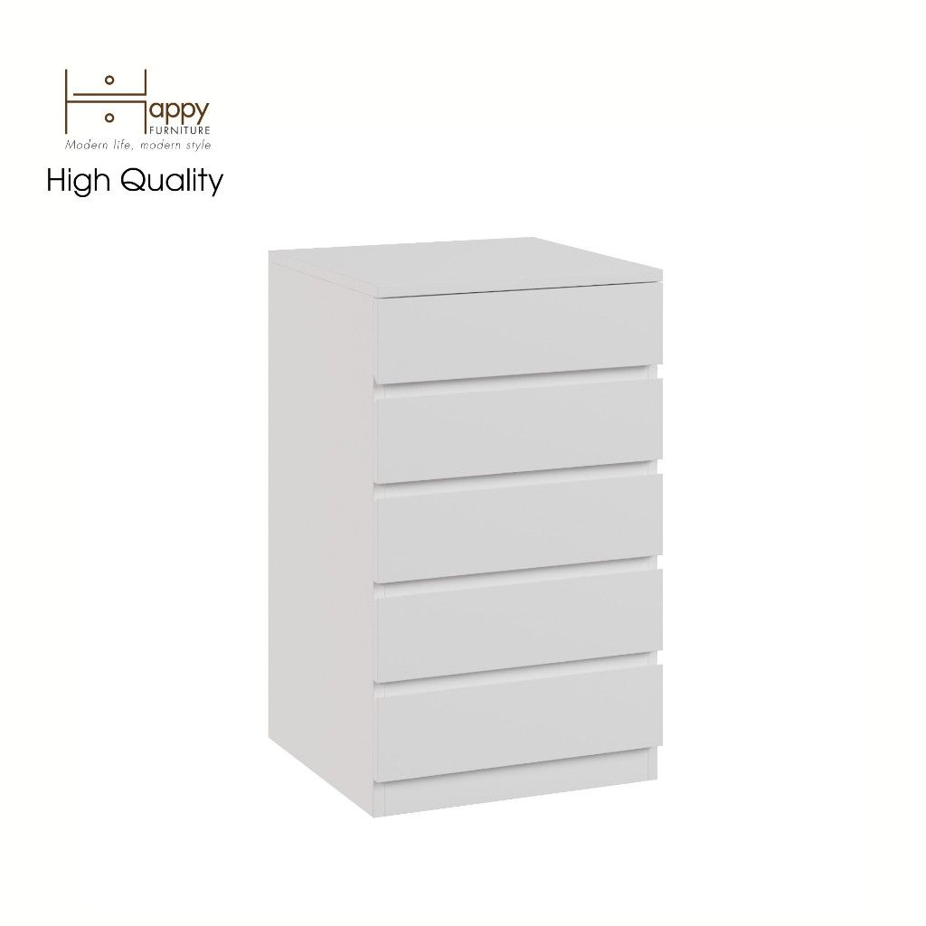 HAPPY FURNITURE , Tủ lưu trữ 5 ngăn kéo - OLA , THK_095 , 45cm x 45cm x 75cm