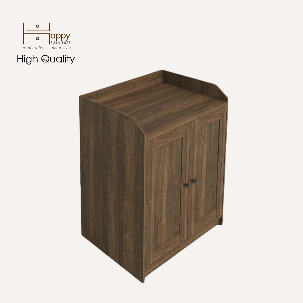 HAPPY FURNITURE , Tủ đựng đồ 2 cửa mở - CANA , TCM_002 , 70cm x 46cm x 84cm