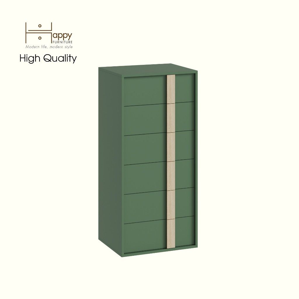 HAPPY FURNITURE , Tủ lưu trữ 6 ngăn kéo - SPACE, THK_285 , 56cm x 45cm x 121cm DxRxC