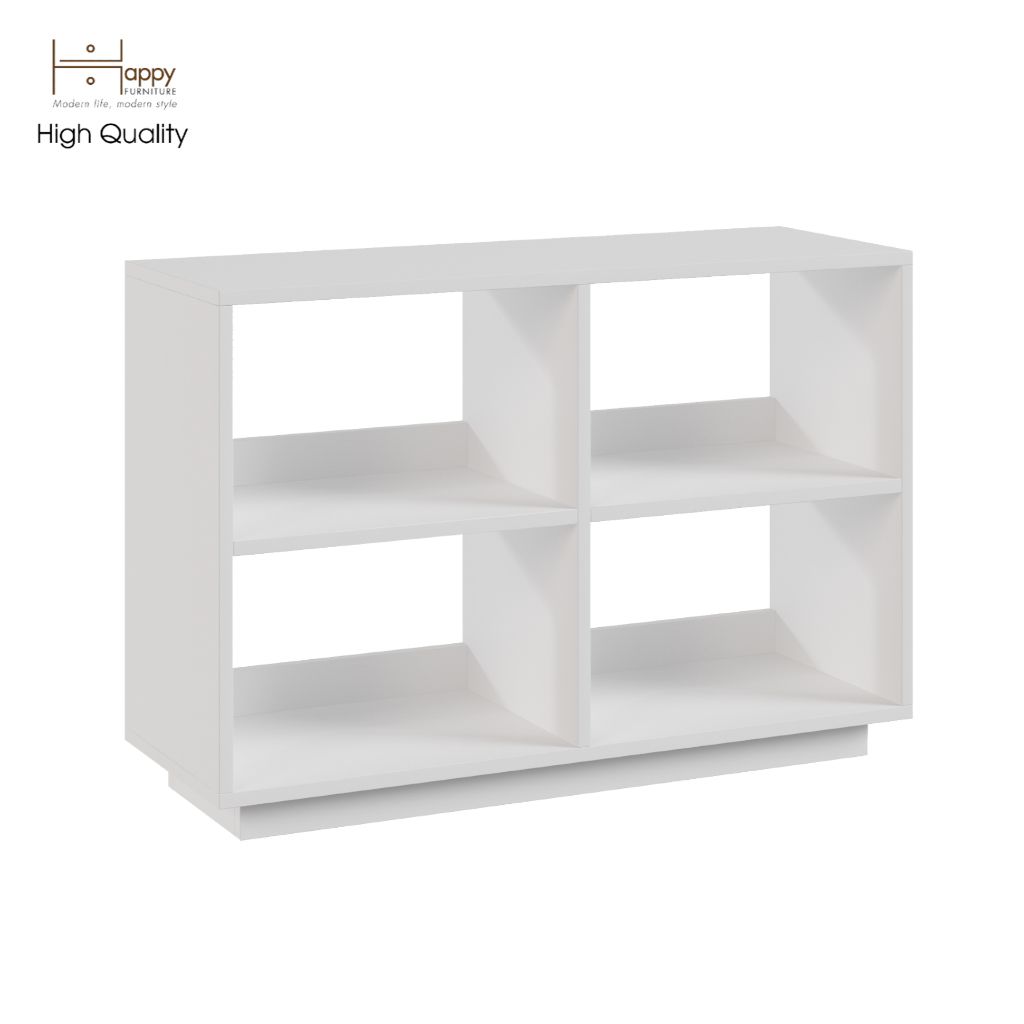 HAPPY FURNITURE , Kệ sách 4 ngăn - ZANE , KSA_035 , 90cm x 32cm x 62cm