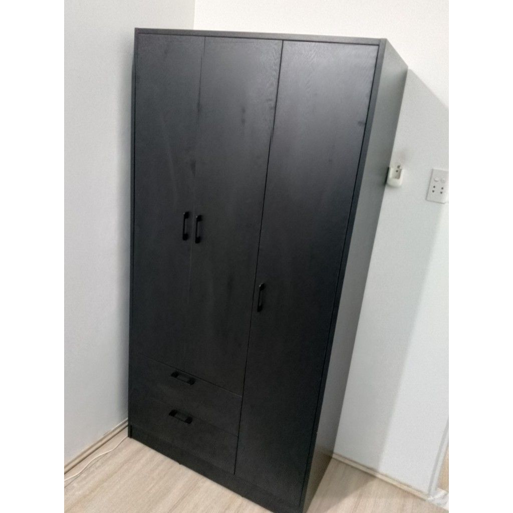 HAPPY FURNITURE , Tủ quần áo đa năng 3 cửa mở - SALY , TCM_007 , 92cm x 45cm x 180cm