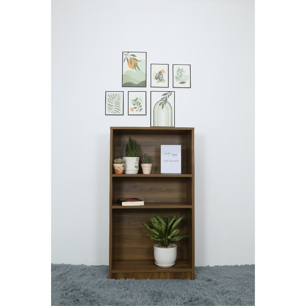 HAPPY FURNITURE , kệ sách 3 tầng - CATY , KSA_001 , 60cm x 28cm x 108cm