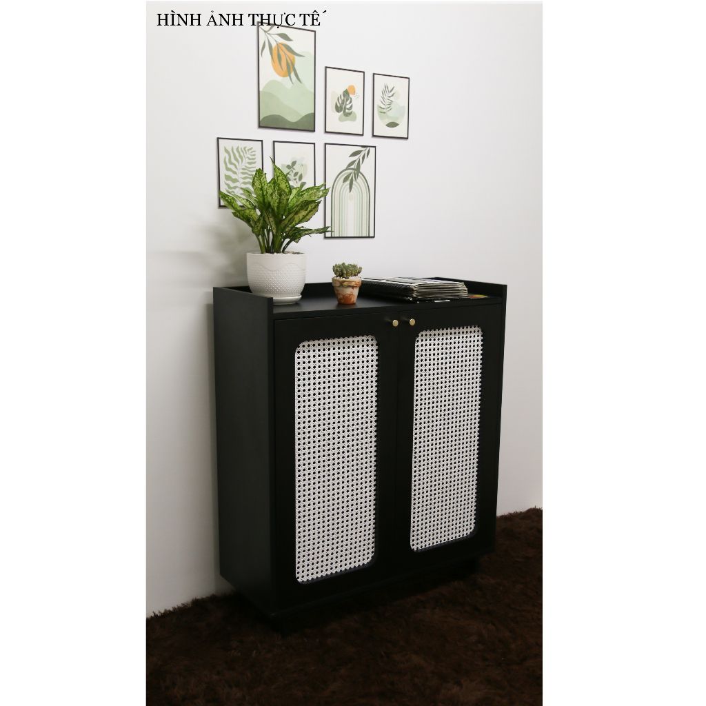 HAPPY FURNITURE , Tủ giày 2 cánh mở - MEYDAN , TCM_056 , 85cm x 34cm x 100cm