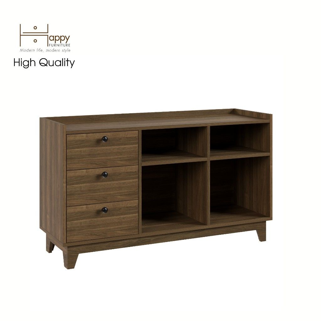 HAPPY FURNITURE , Tủ đựng đồ 7 ngăn - KINA , THK_075 , 124cm x 40cm x 72cm