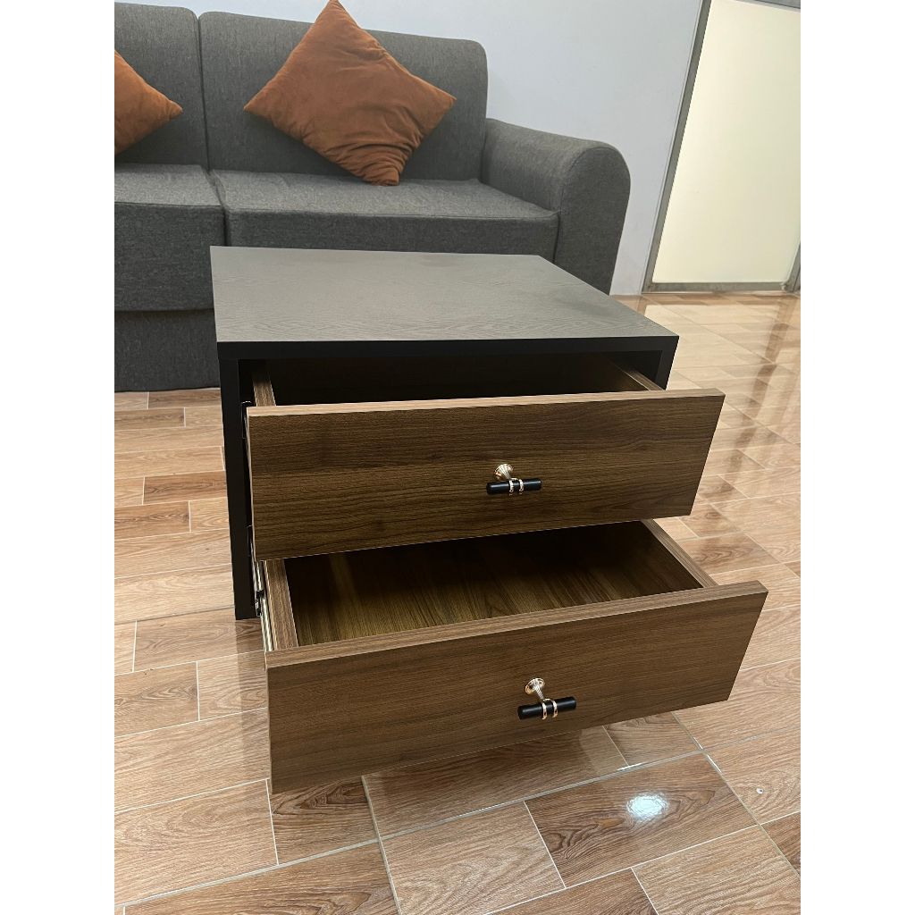 HAPPY FURNITURE , Táp đầu giường chân sắt - BECKY , THK_033 , 50cm x 40cm x 45cm