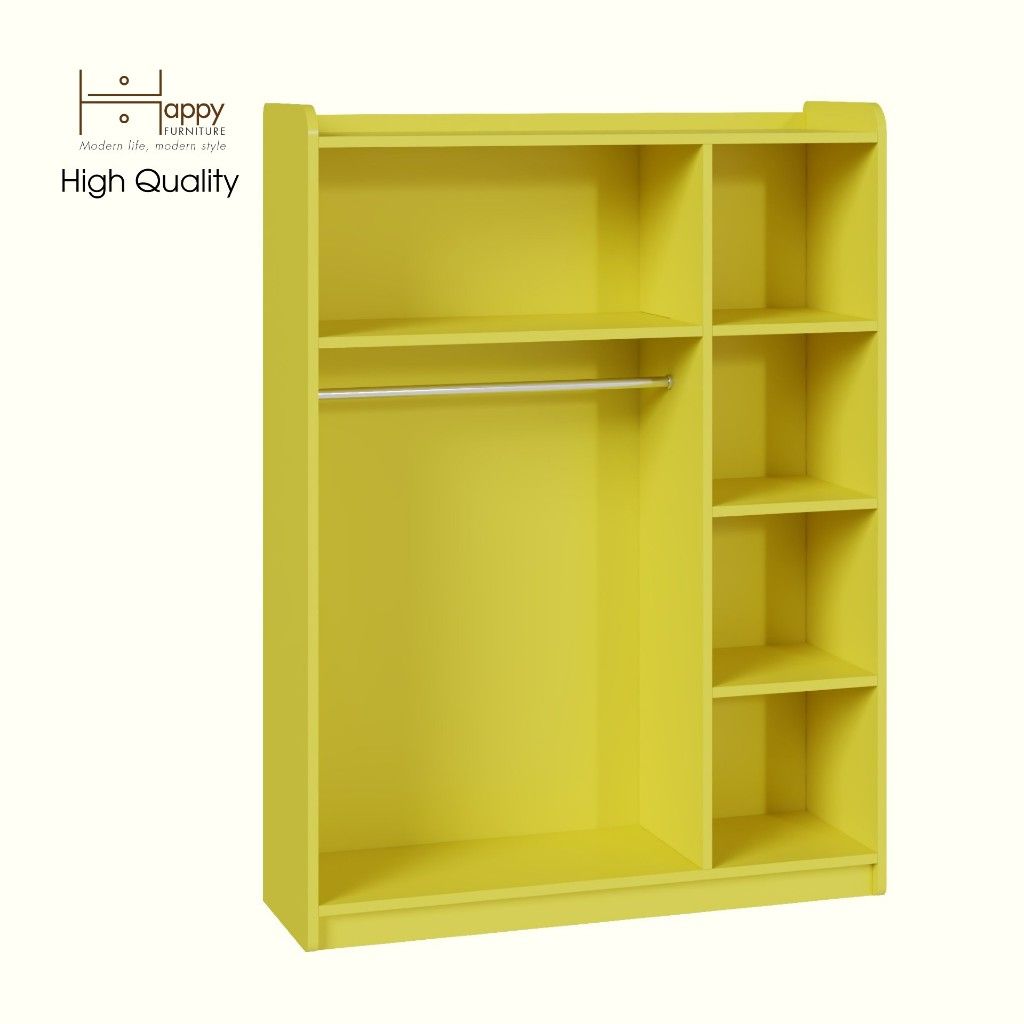 HAPPY FURNITURE , Tủ quần áo cho trẻ em - KID , TLT_007 , 100cm x 32cm x 134cm