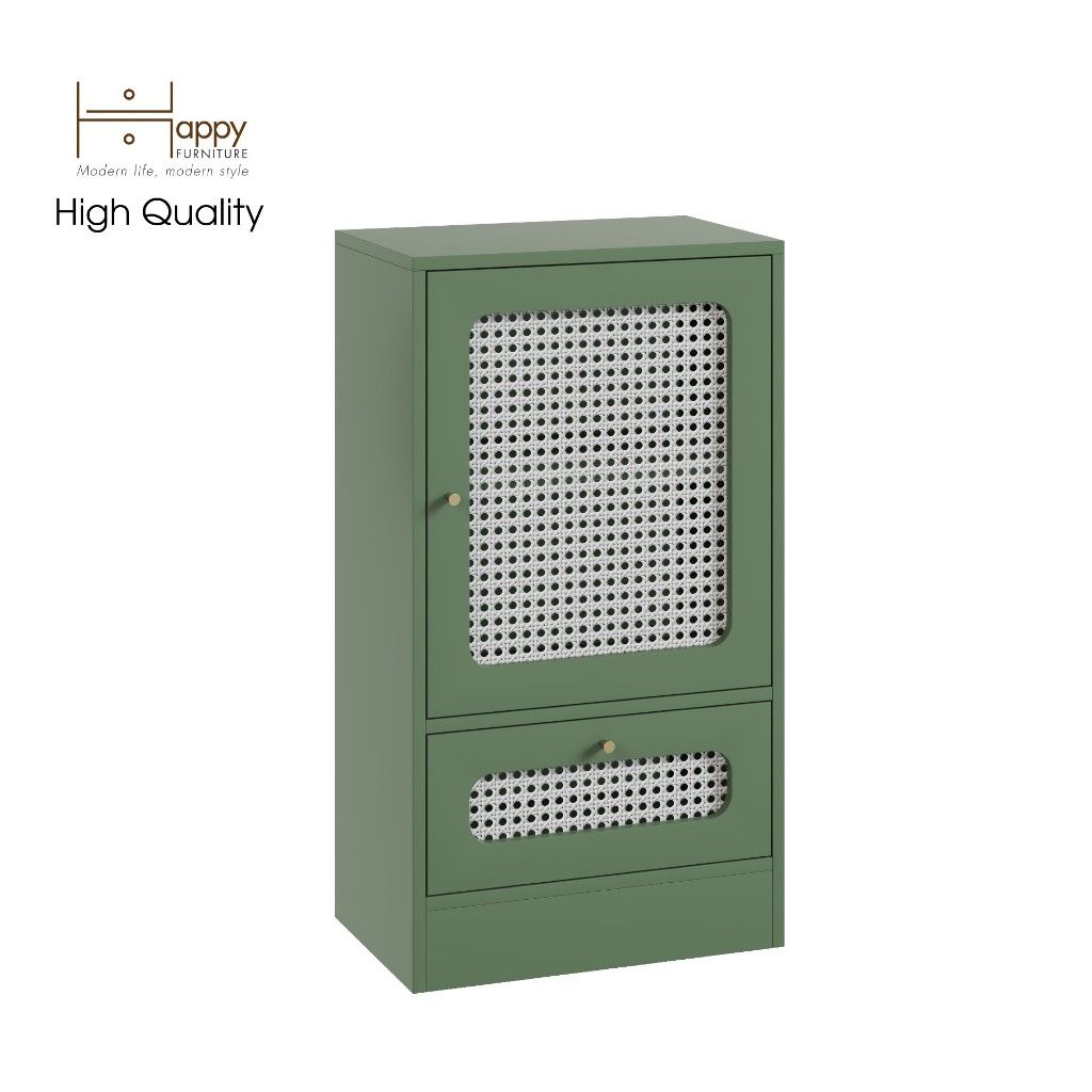 HAPPY FURNITURE , Tủ đựng đồ cánh mây - MEYDAN , TCM_049 , 50cm x 32cm x 90cm