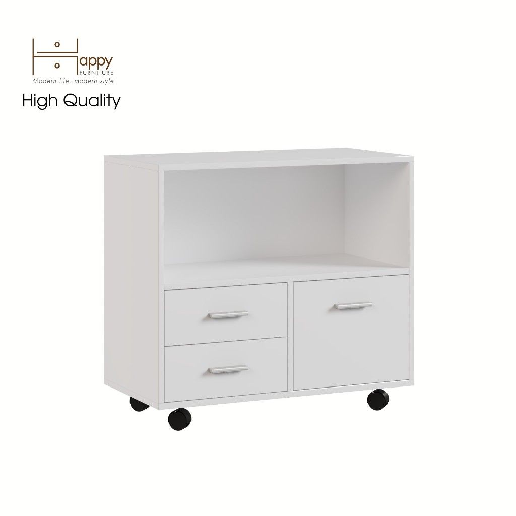HAPPY FURNITURE , Tủ đựng hồ sơ 2 ngăn kéo - COMFEE , THK_018 , 80cm x 40cm x 66cm