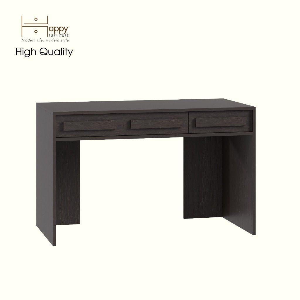 HAPPY FURNITURE , Bàn làm việc 3 ngăn kéo - RUBEL, BAN_135, 120cm x 59cm x 75cm DxRxC