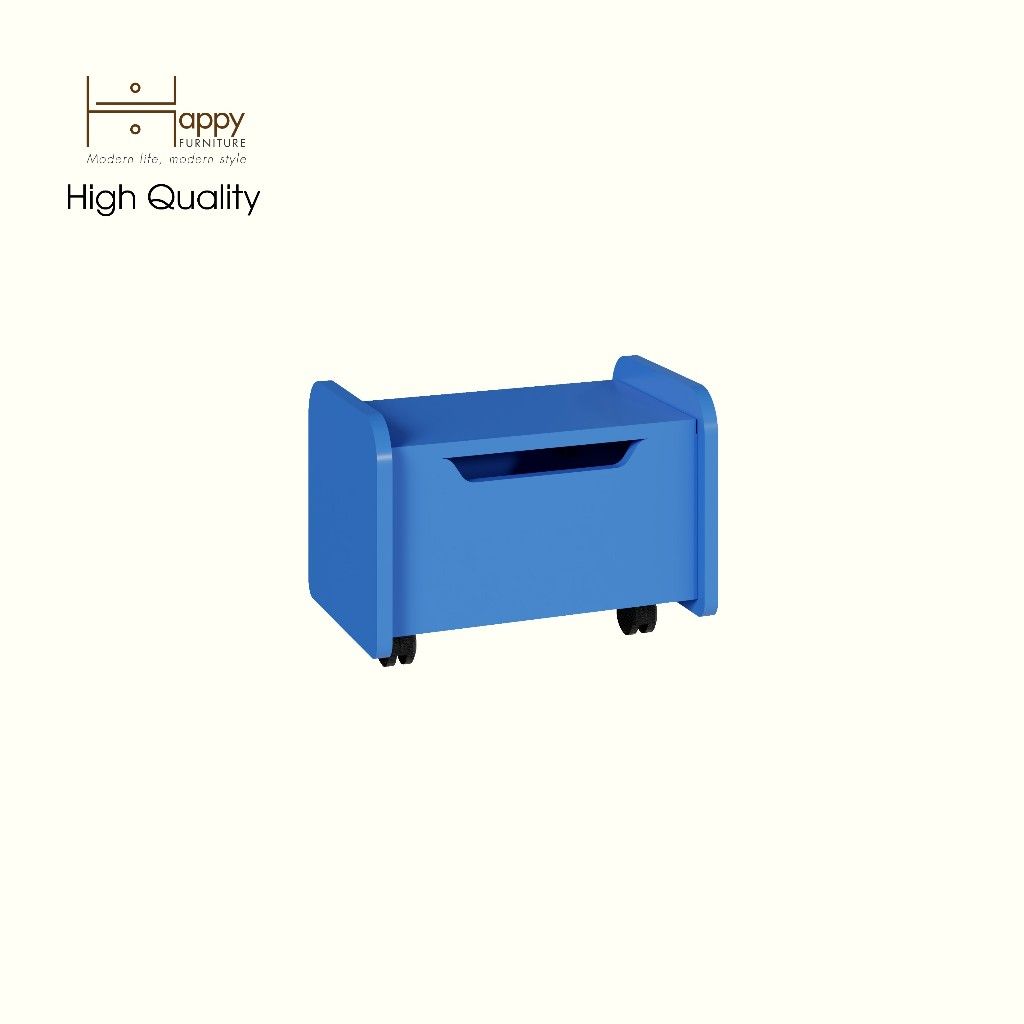HAPPY FURNITURE , Thùng lưu trữ có bánh xe cho trẻ em - KID , TLT_004 , 40cm x 30cm x 30cm