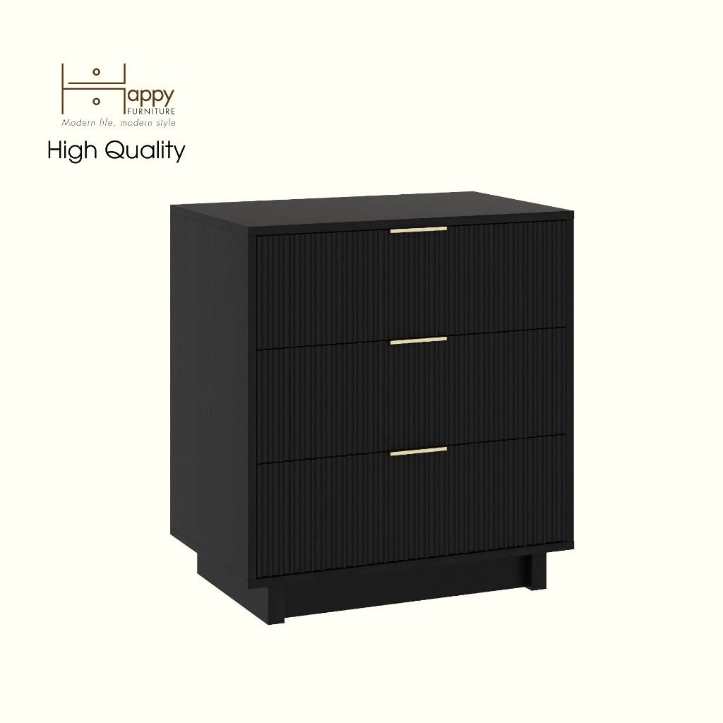 HAPPY FURNITURE , Tủ lưu trữ 3 ngăn kéo - NAMI, THK_239 , 70cm x 45cm x 76cm DxRxC