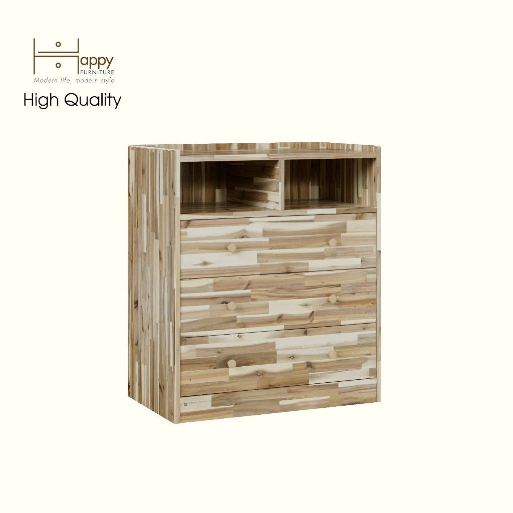 HAPPY FURNITURE , Gỗ tự nhiên , Tủ lưu trữ 3 ngăn kéo - GAMZE , THK_189, 70cm x 45cm x 82cm
