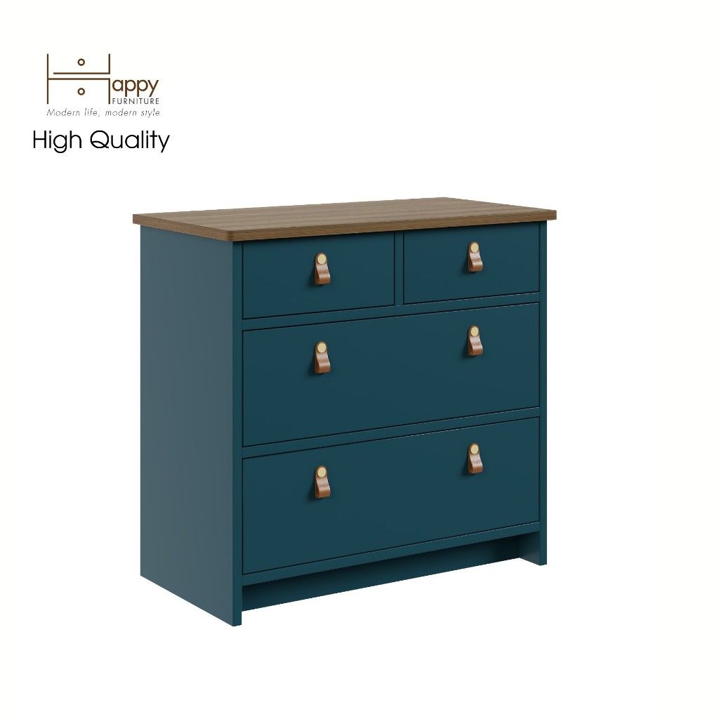 HAPPY FURNITURE , Tủ lưu trữ 3 tầng 4 ngăn kéo - NOMIA , THK_067 , 68cm x 35cm x 64cm