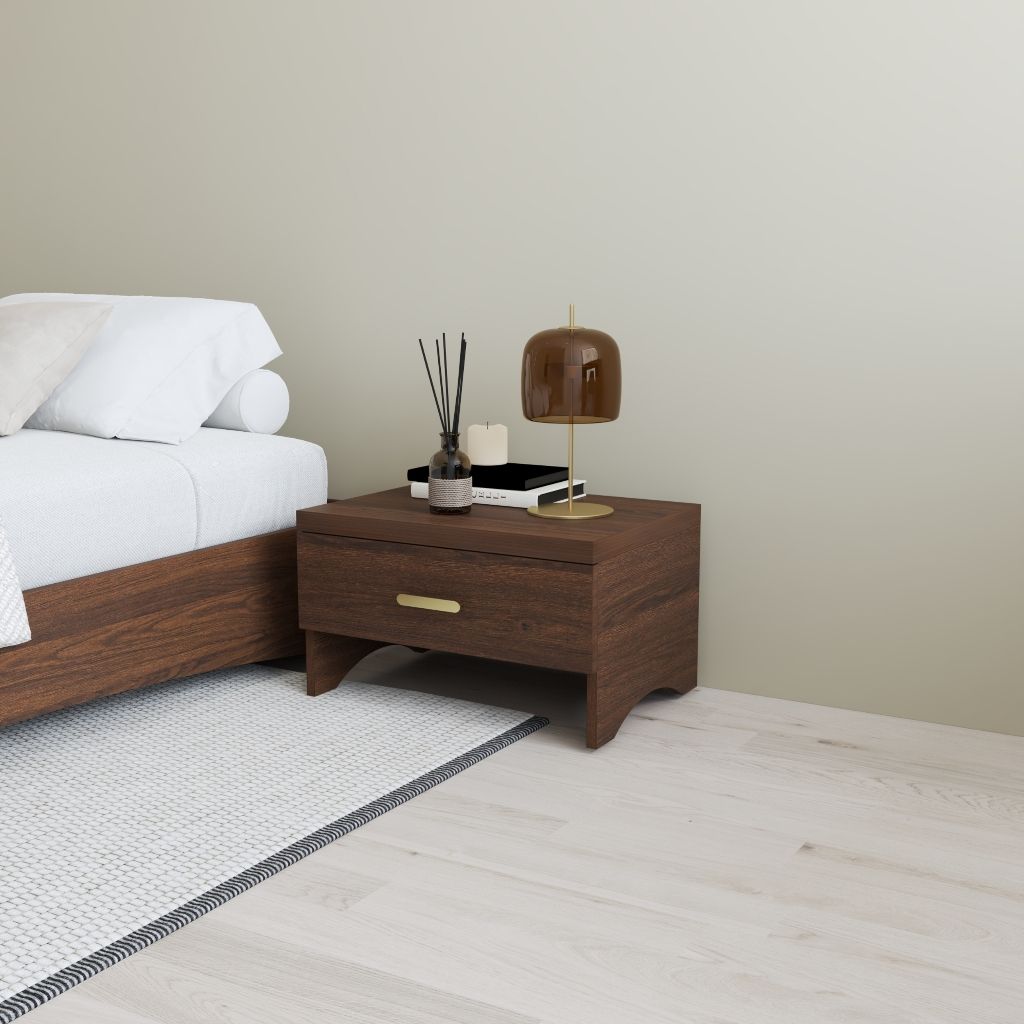 HAPPY FURNITURE , Táp đầu giường 1 ngăn kéo - CHEVY, THK_260 , 55cm x 40cm x 32cm DxRxC
