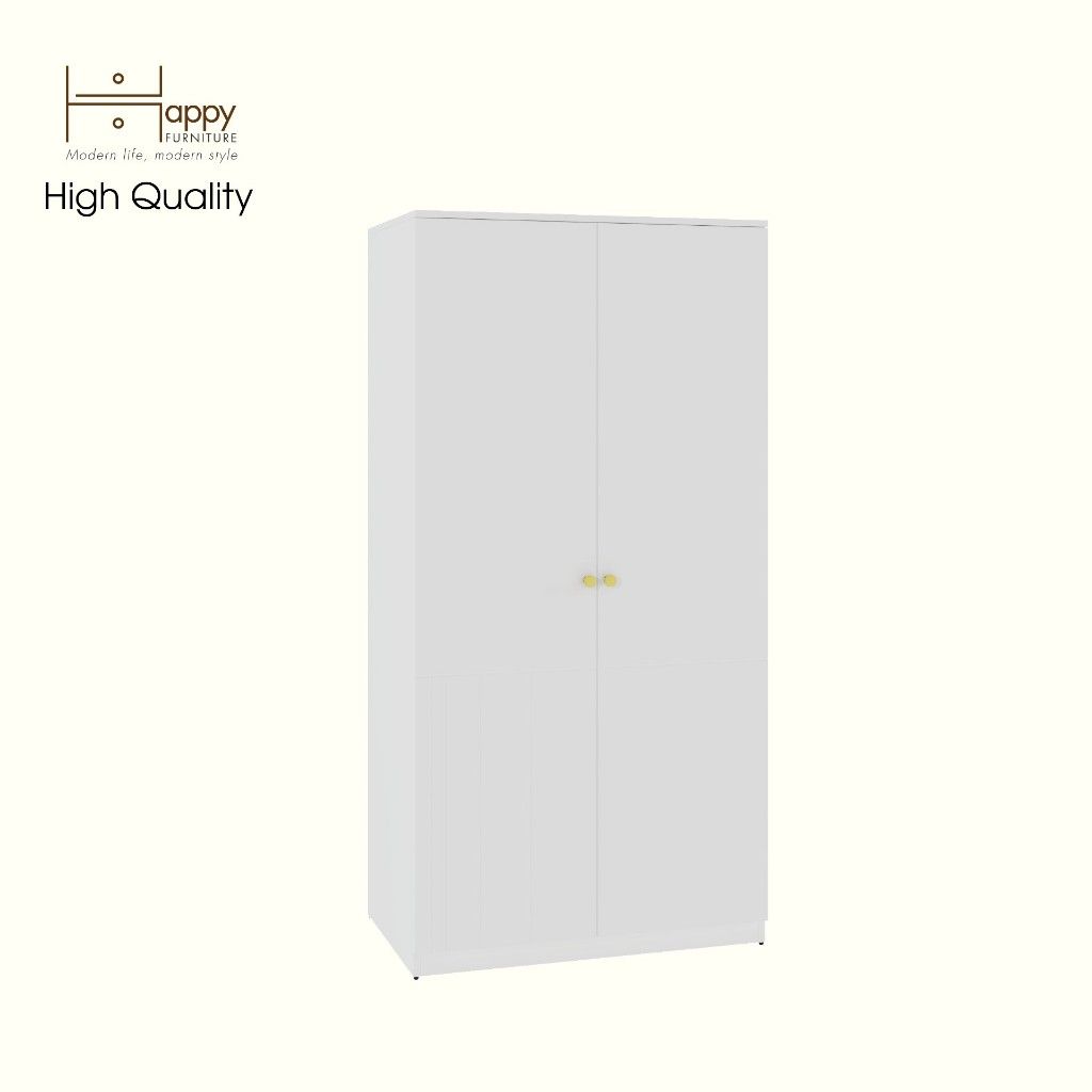 HAPPY FURNITURE , Tủ quần áo 2 cánh mở - JOVIE , TCM_166 , 90cm x 54cm x 180cm