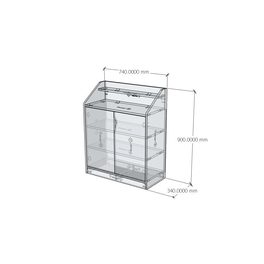 HAPPY FURNITURE, Tủ giày 2 cánh mở - WINNI , TCM_155 , 74cm x 34cm x 90cm