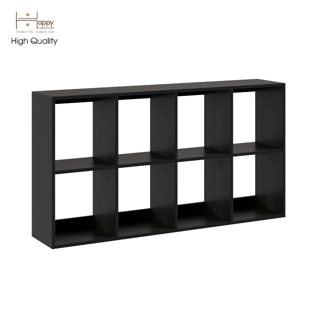 HAPPY FURNITURE , Kệ sách 2x4 - ZANE , KSA_038 , 140cm x 28cm x 75cm
