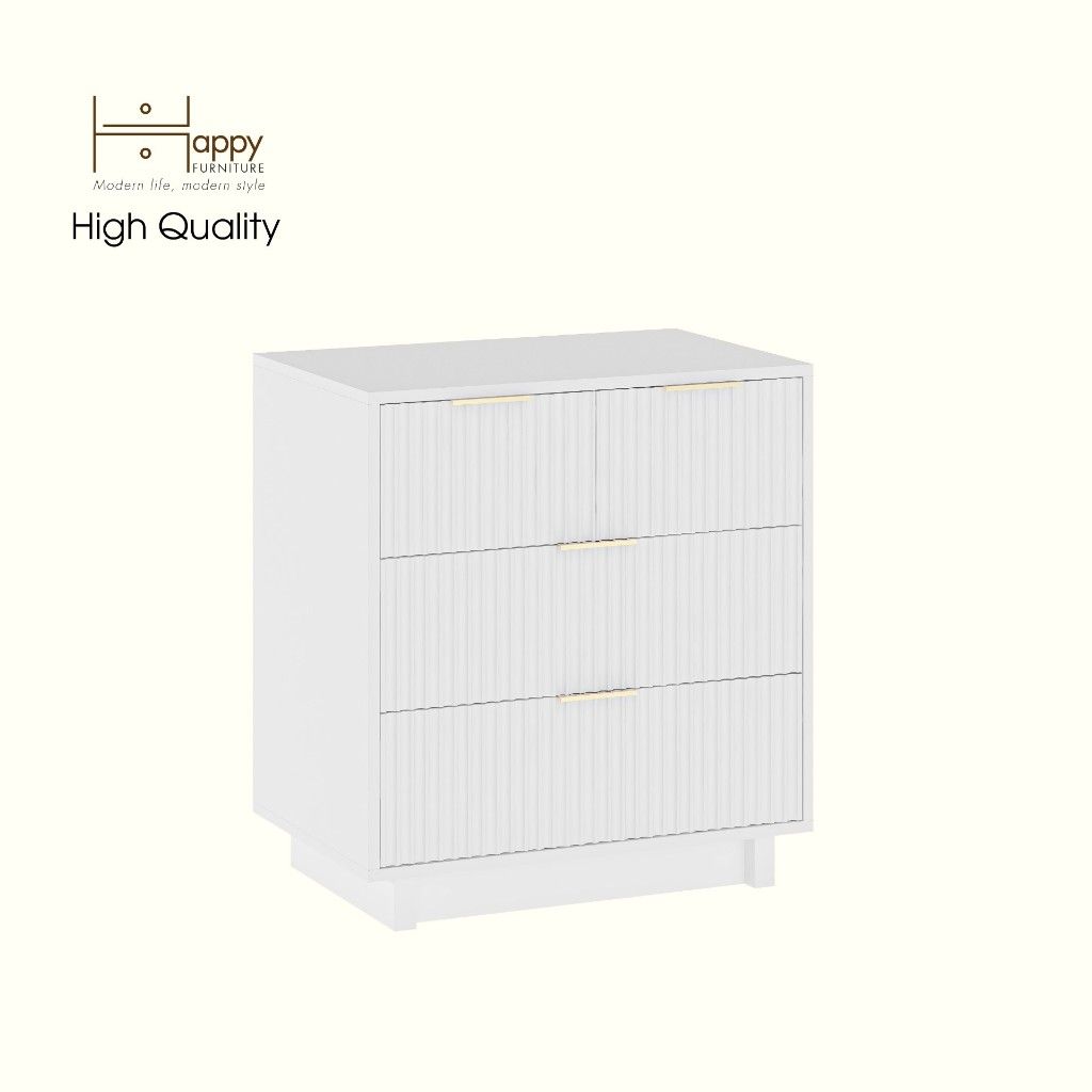 HAPPY FURNITURE , Tủ lưu trữ 4 ngăn kéo - NAMI, THK_238 , 70cm x 45cm x 76cm DxRxC