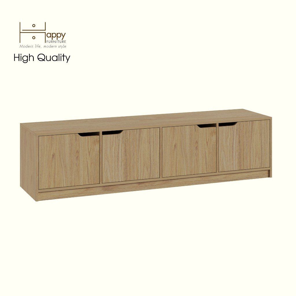 HAPPY FURNITURE , Kệ TV 4 cửa mở - ASO, KTV_092 , 180cm x 45cm x 45cm DxRxC