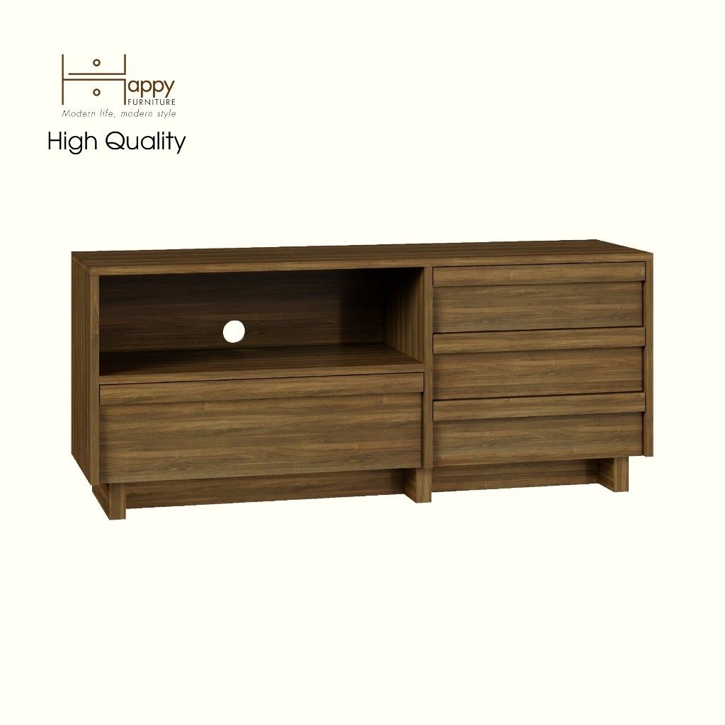 HAPPY FURNITURE , Kệ TV 4 hộc kéo - MAVIS , KTV_041 , 120cm x 40cm x 52cm