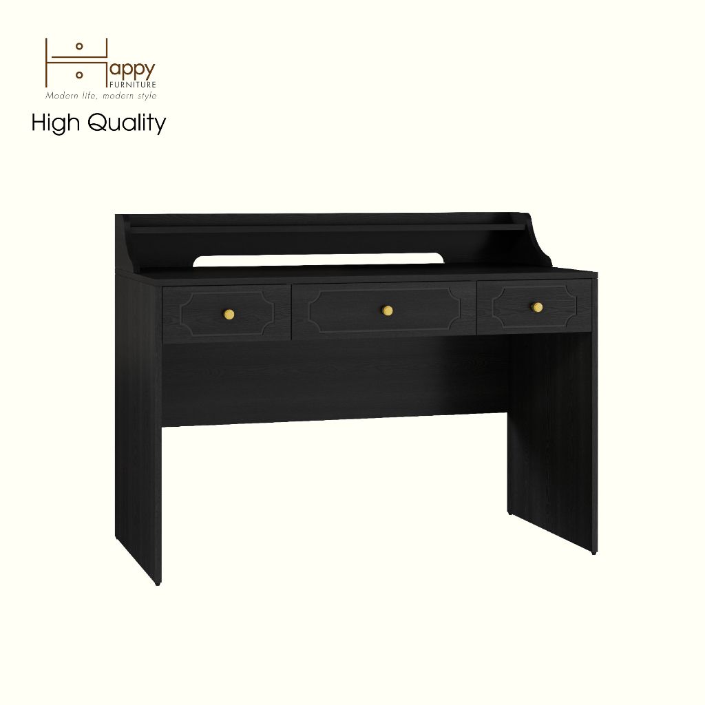 HAPPY FURNITURE , Bàn làm việc 3 ngăn kéo - NERIS , BAN_075 , 120cm x 59cm x 90cm