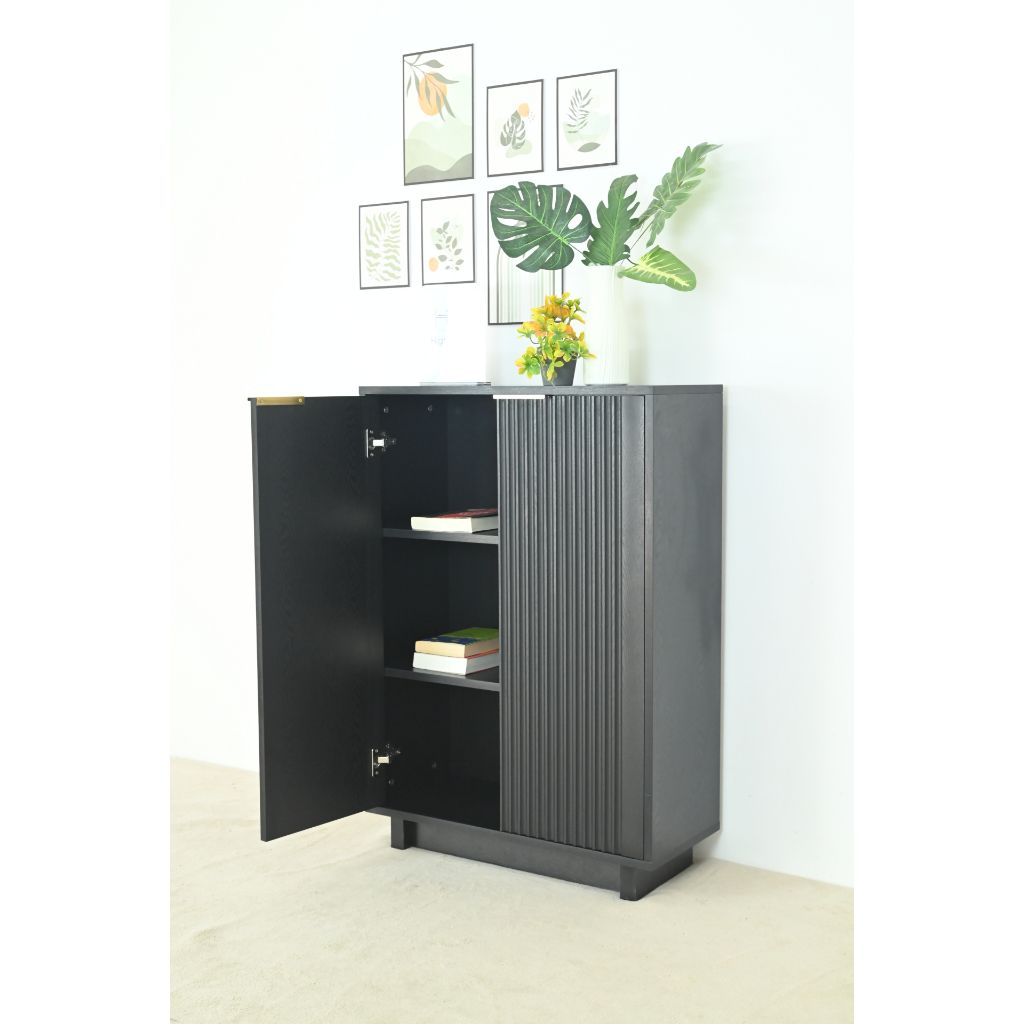 HAPPY FURNITURE , Tủ lưu trữ 2 cửa mở - NAMI, TLT_043 , 70cm x 30cm x 100cm DxRxC