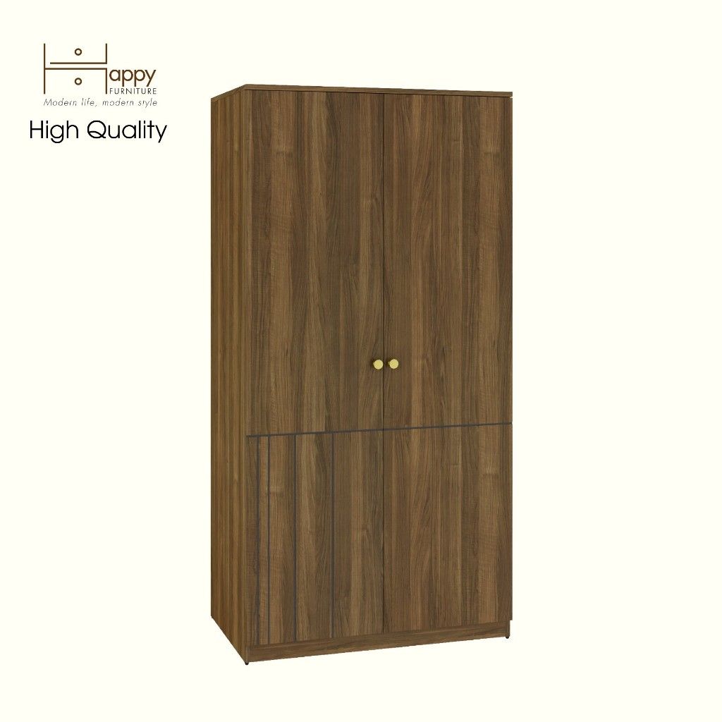 HAPPY FURNITURE , Tủ quần áo 2 cánh mở - JOVIE , TCM_166 , 90cm x 54cm x 180cm