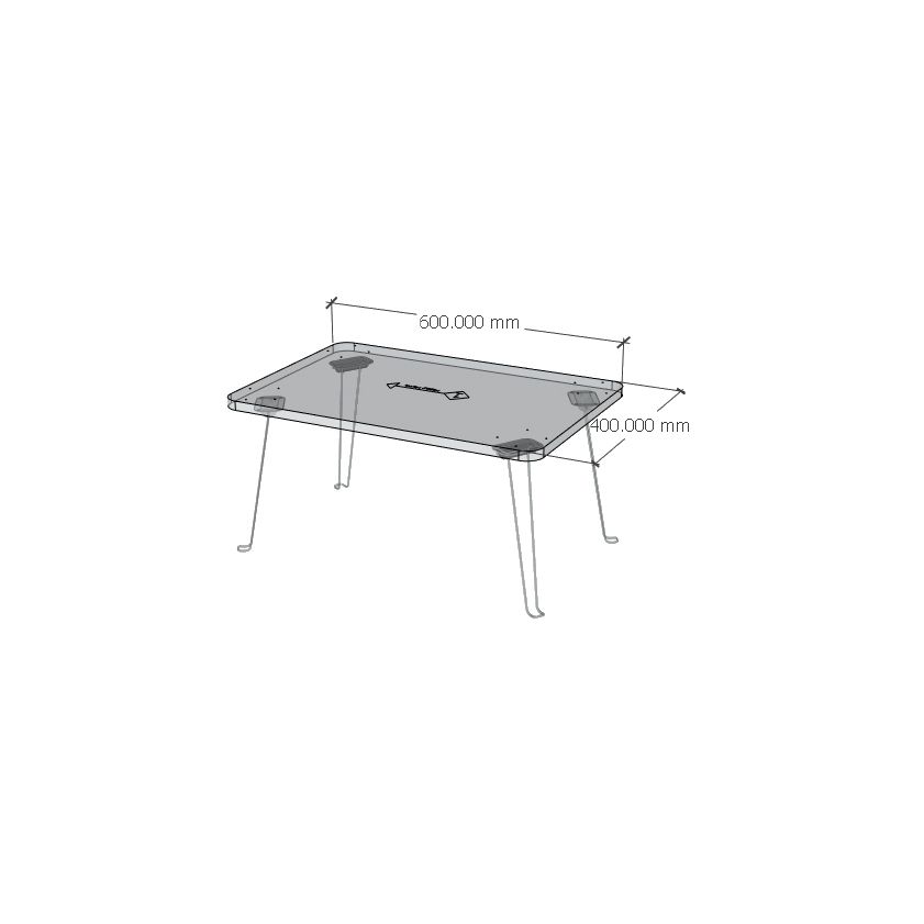 HAPPY FURNITURE , Bàn gấp gọn gỗ công nghiệp MDF chống ẩm cao cấp , BAN_G01 , 60cm x 40cm x 30cm