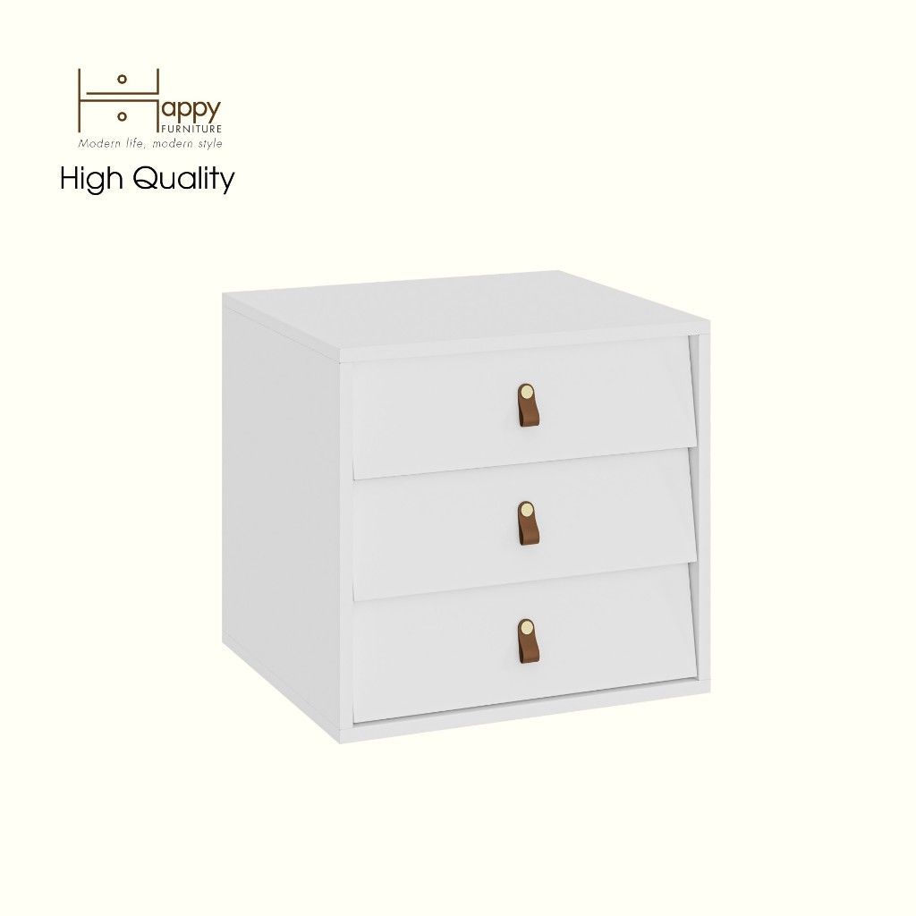 HAPPY FURNITURE , Tủ lưu trữ 3 ngăn kéo - CALYN , THK_310 , 50cm x 45cm x 47cm DxRxC