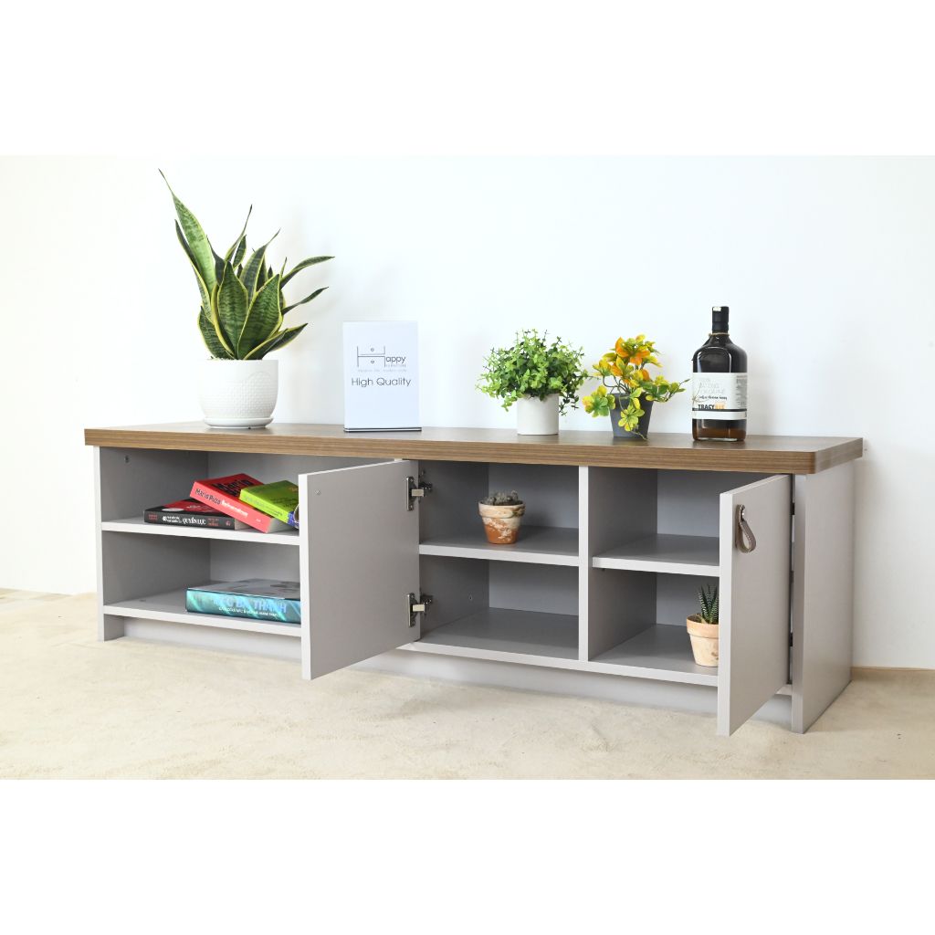 HAPPY FURNITURE , Kệ Tivi 4 ngăn - NOMIA , KTV_009 , 150cm x 38cm x 45cm