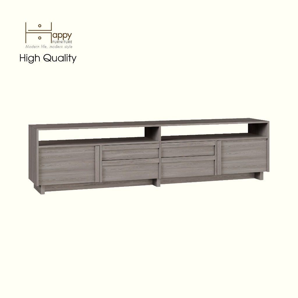 HAPPY FURNITURE , Kệ TV 4 ngăn kéo - MAVIS , KTV_039 , 220cm x 40cm x 56cm