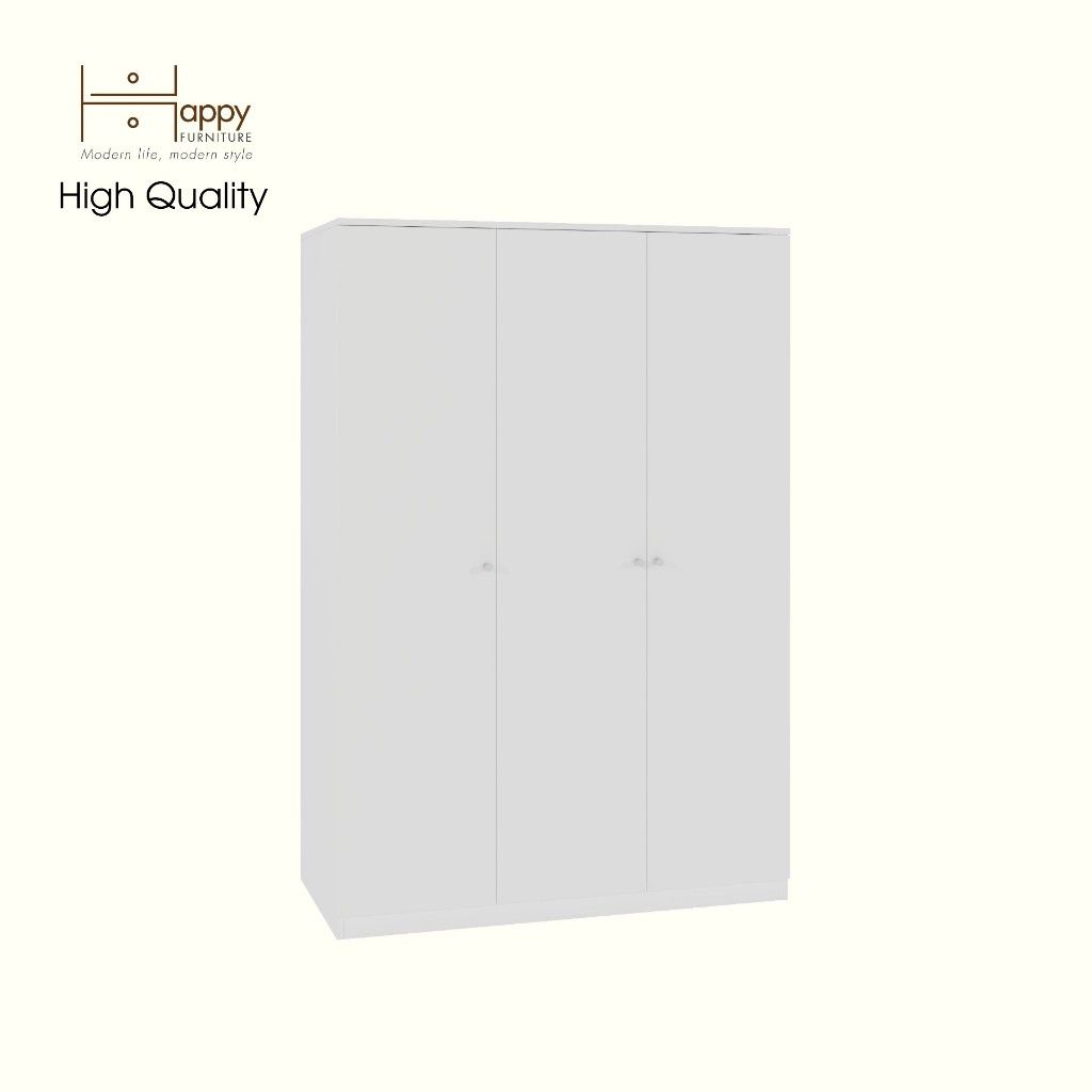HAPPY FURNITURE , Tủ quần áo 3 cánh mở - OLA , TCM_082 , 120cm x 54cm x176cm