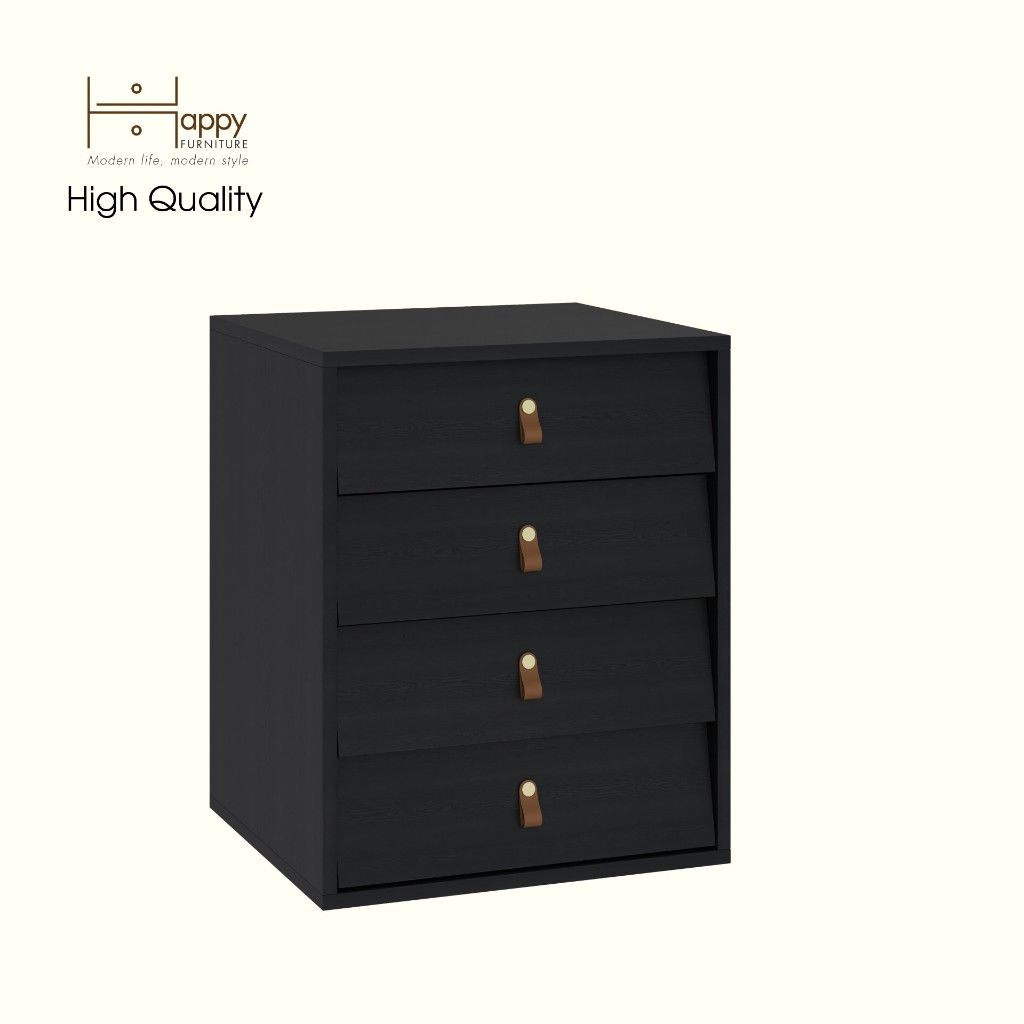 HAPPY FURNITURE , Tủ lưu trữ 4 ngăn kéo - CALYN , THK_311 , 50cm x 45cm x 62cm DxRxC