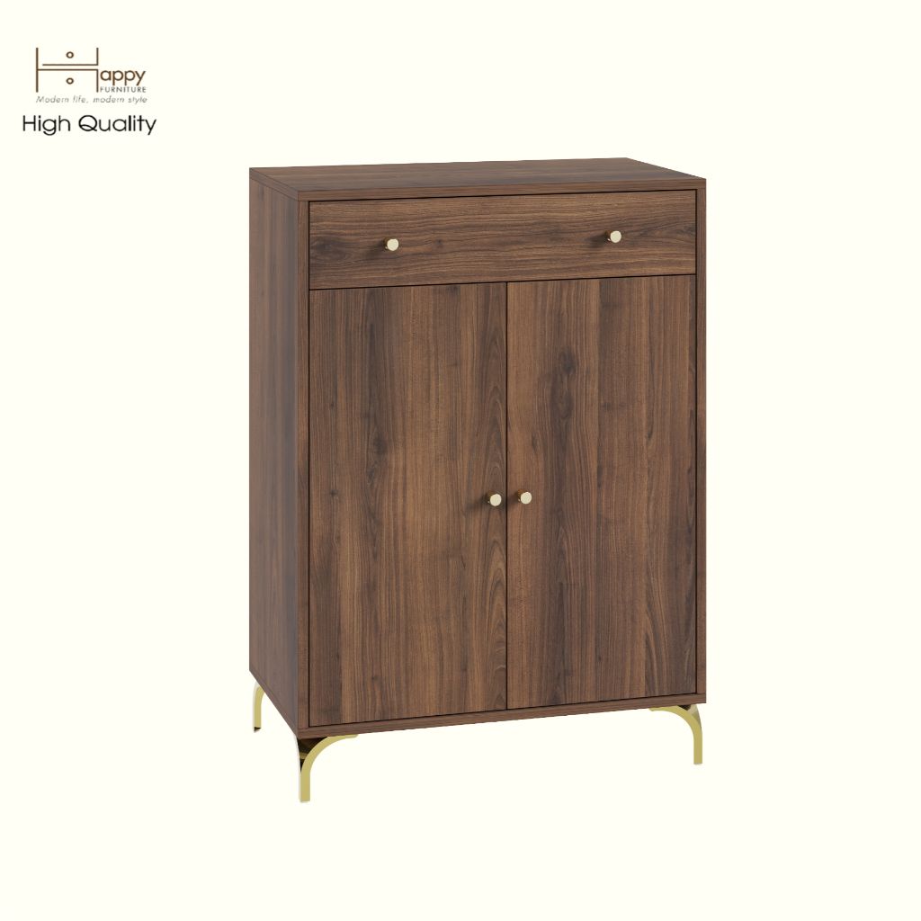 HAPPY FURNITURE , Tủ lưu trữ 2 cửa mở 1 ngăn kéo - HAPPI, TCM_230 , 70cm x 40cm x 100cm DxRxC