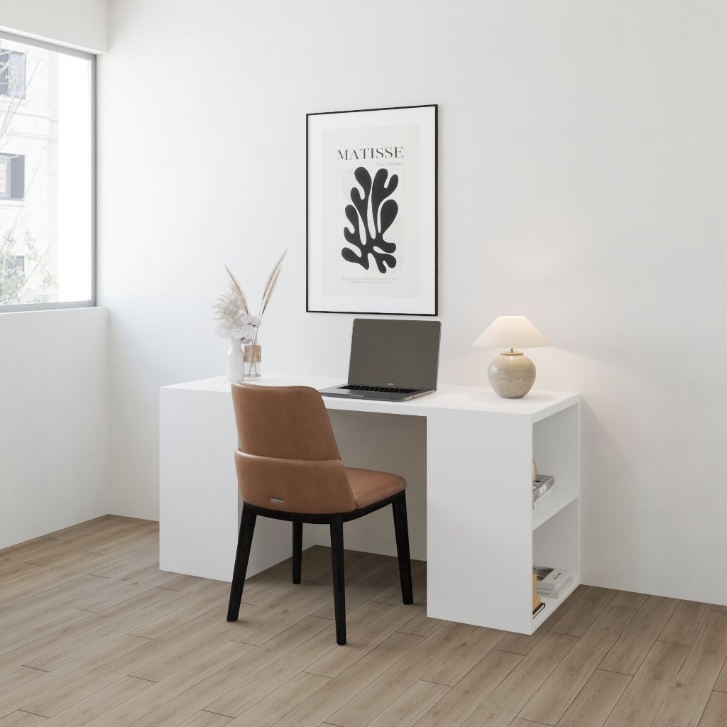 HAPPY FURNITURE , Bàn làm việc 4 ngăn - MAY , BAN_149 , 160cm x 59cm x 75cm DxRxC