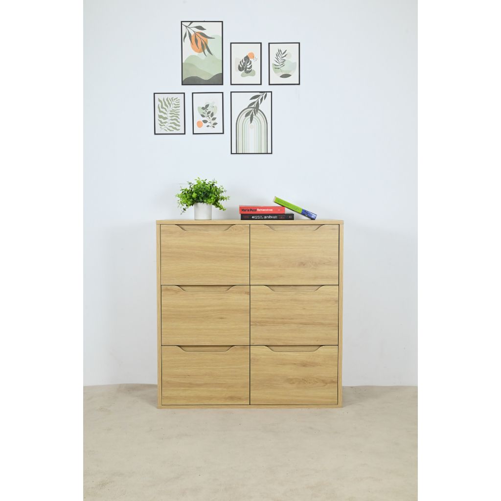 HAPPY FURNITURE , Tủ đựng đồ 6 ngăn kéo - ALEE , THK_035 , 80cm x 38cm x 82cm