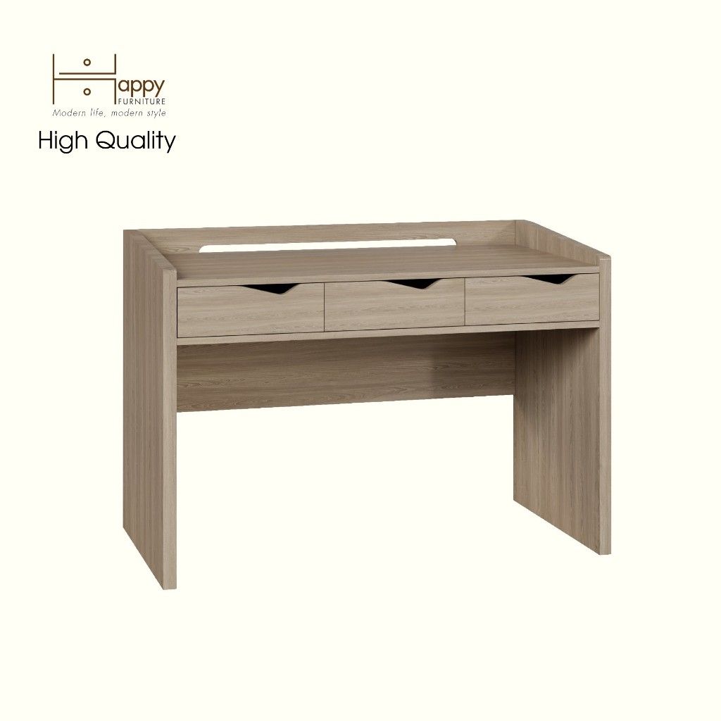 HAPPY FURNITURE , Bàn làm việc 3 ngăn kéo - WINNI , BAN_078 , 120cm x 59cm x 83cm