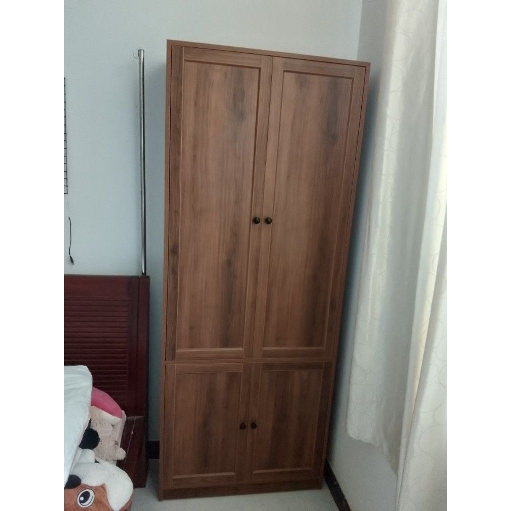 HAPPY FURNITURE , MATTA - Kệ sách 6 tầng 4 cửa mở , KSA_070 , 80cm x 28cm x 200cm DxRxC
