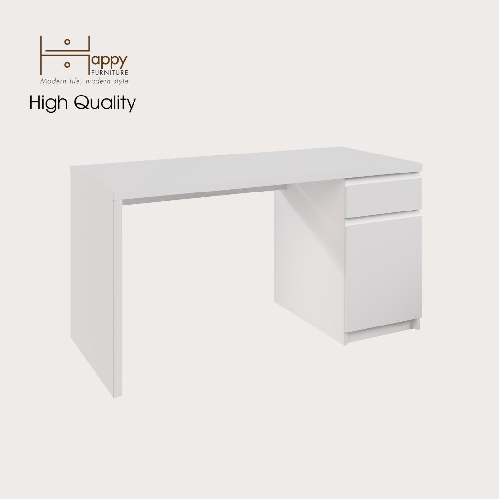 HAPPY FURNITURE , Bàn làm việc 2 ngăn đựng đồ -DOOBIE , BAN_002 , 140cm x 60cm x 73cm