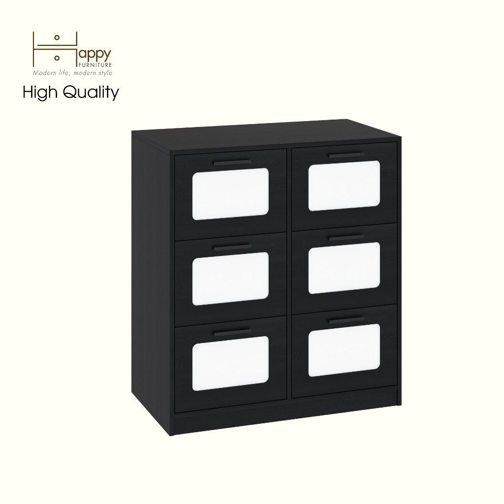 HAPPY FURNITURE , Tủ lưu trữ 6 ngăn kéo - TASY ,THK_316 , 90cm x 50cm x 100cm DxRxC